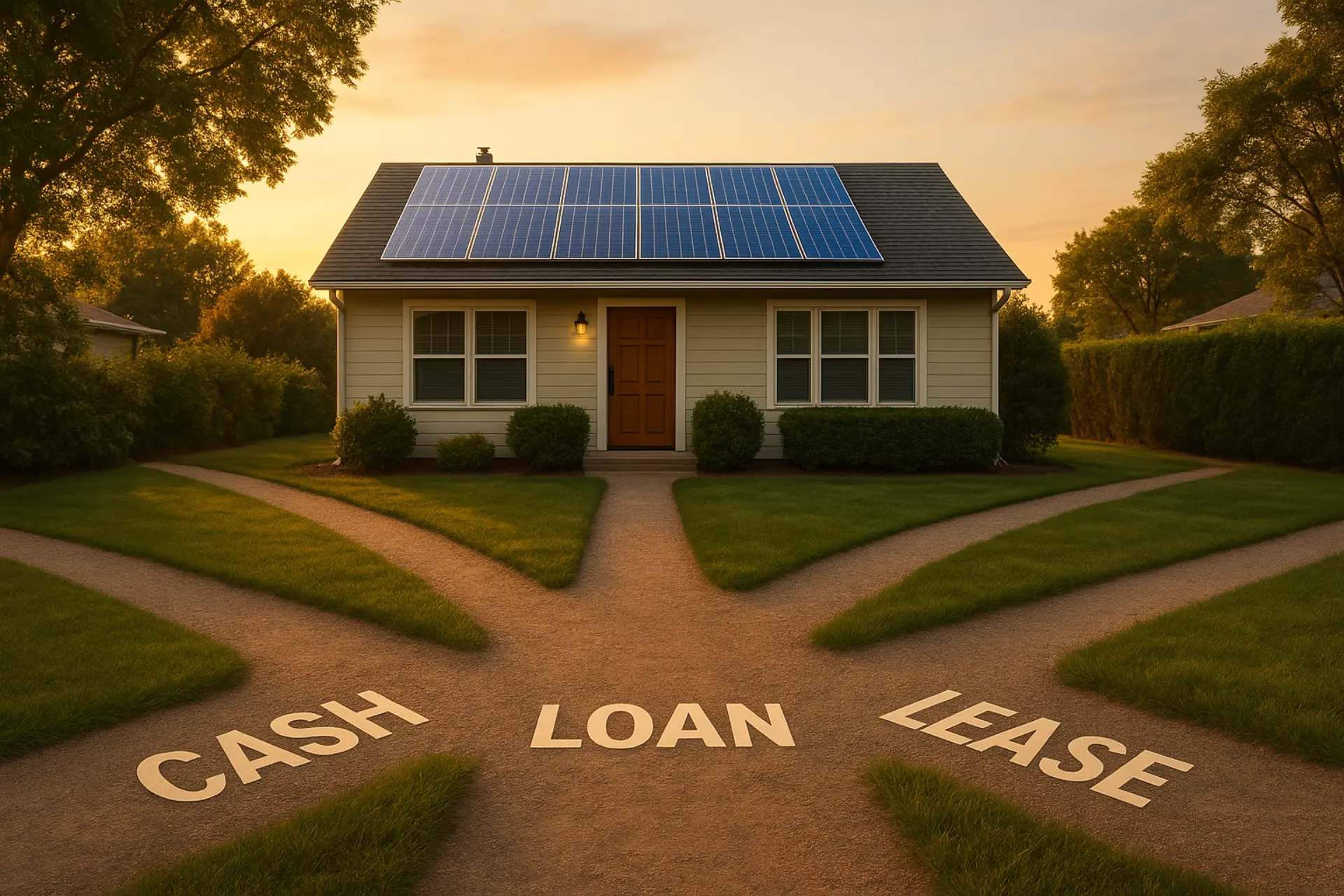 Four financing paths comparison