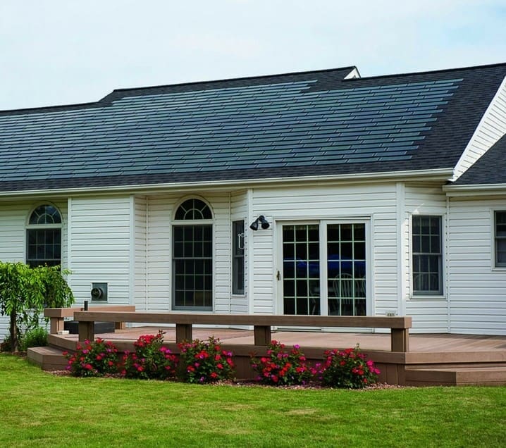 Sun-Roof Roof-integrated solar PV power shingles